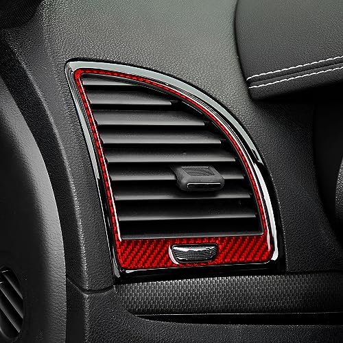 Image of Car Air Vent Outlet Cover Decals for 2011-2014 Chrysler 300 / 300C / 300S / Limited /Base Accessories Carbon Fiber Interior Stickers