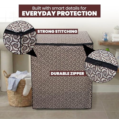 Image of DREAM CARE Waterproof & Dustproof Washing Machine Cover Top Load & Semi Automatic Suitable for 8 kg, 8.2 kg, 8.5 kg (89 x 99 x 55 cms)