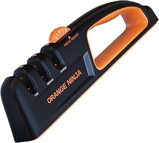 5 Precision Adjust Knife Sharpener- 3-Stage Premium Kitchen Knife Sharpener to Repair, Restore & Polish Blades by Sharp Pebble