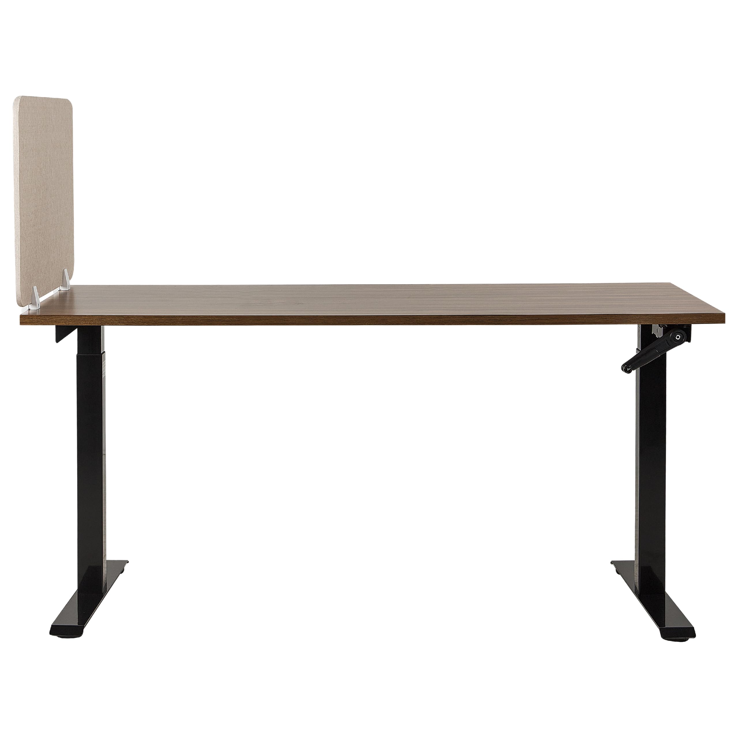 Beliani Panneau Séparateur de Bureau Acoustique et Visuel 80 x 50 cm en Polyester et Matériau Synthétique Beige Split
