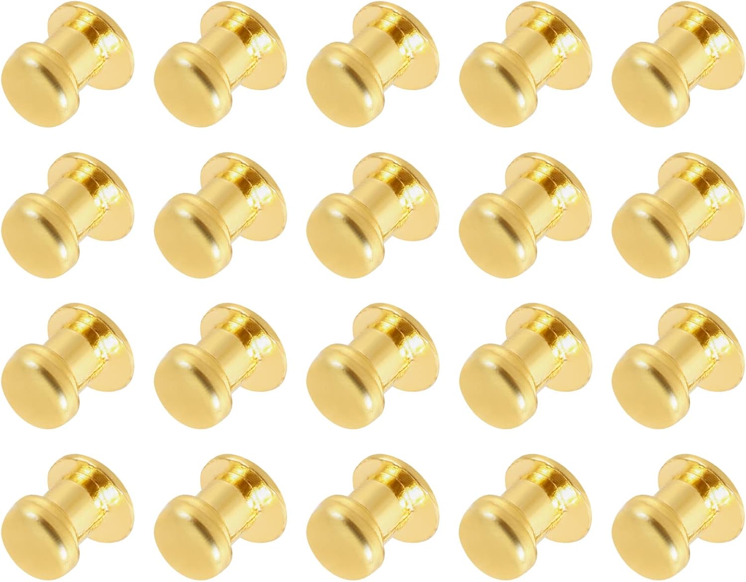 METALLIXITY Mini Drawer Pulls (7mm/0.28") 20Pcs, Zinc Alloy Mini Round