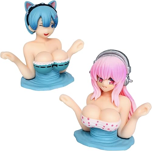 ITUBLE Lindos accesorios de decoración de tablero de automóvil para hombres y mujeres, cabezales de bobbleheads para decoración de tablero de