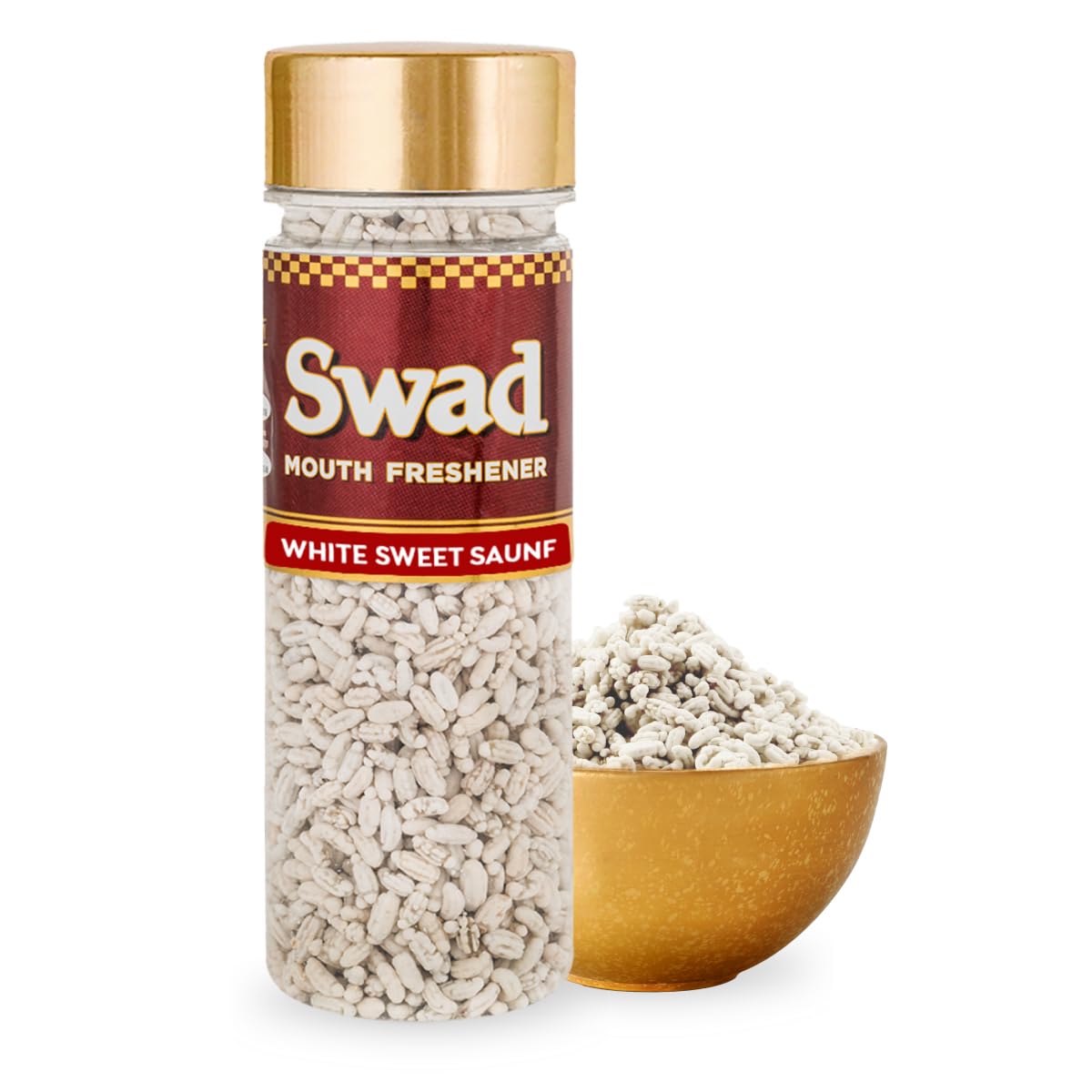 Swad Mukhwas White Sweet Chennai Saunf, 1 Pack, 120 gms