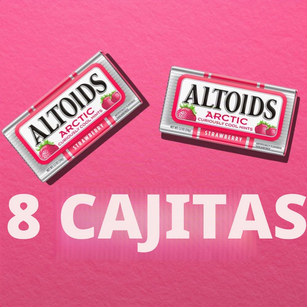 Altoids Arctic Strawberry Mints, 1.2 Ounce (8 Packs)