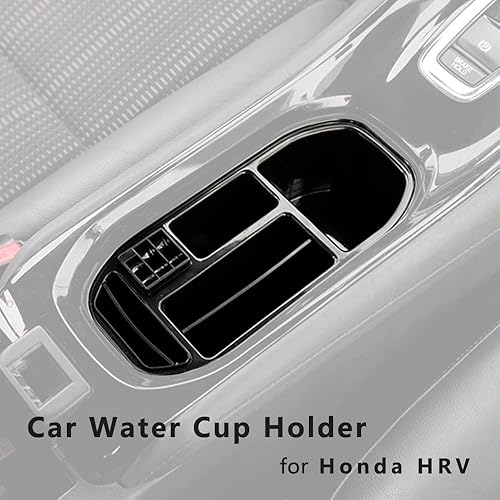 Miniatura 2 de CEBAT 1 soporte para taza de agua consola central caja de almacenamiento bandeja de contenedor organizador de monedas funda para Honda HRV 2016-2022