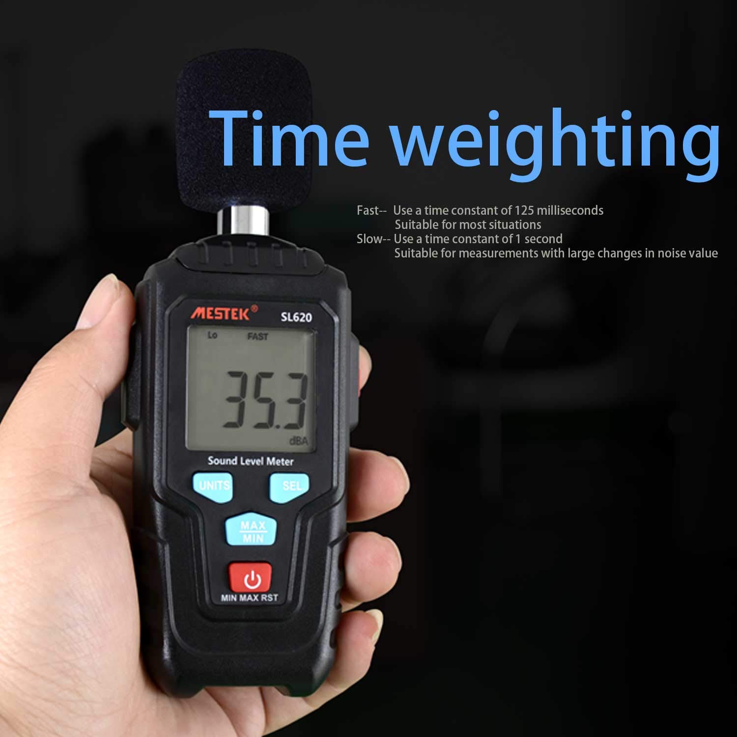 Get Popular Offer Decibel Meter Digital Sound Level Meter MESTKE 30 – 130 dB Noise Volume Measuring Instrument Reader Self-Calibrated Max Min Data Hold Fast/Slow Mode LCD Backlight Display/Flashlight Gift