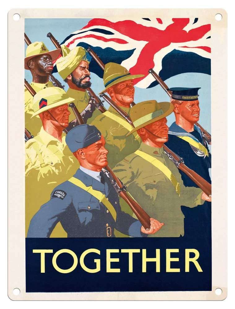 The Original Metal Sign Together Metal Sign - Official Imperial War Museum (, 15 X 20 Cm)