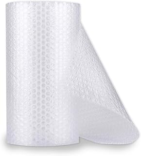 enKo (1 Pack) 12 inch x 72 feet Bubble Cushioning Wrap Roll Perforated 20 Fragile Sticker Labels for Moving Shipping Packing Boxes Supplies