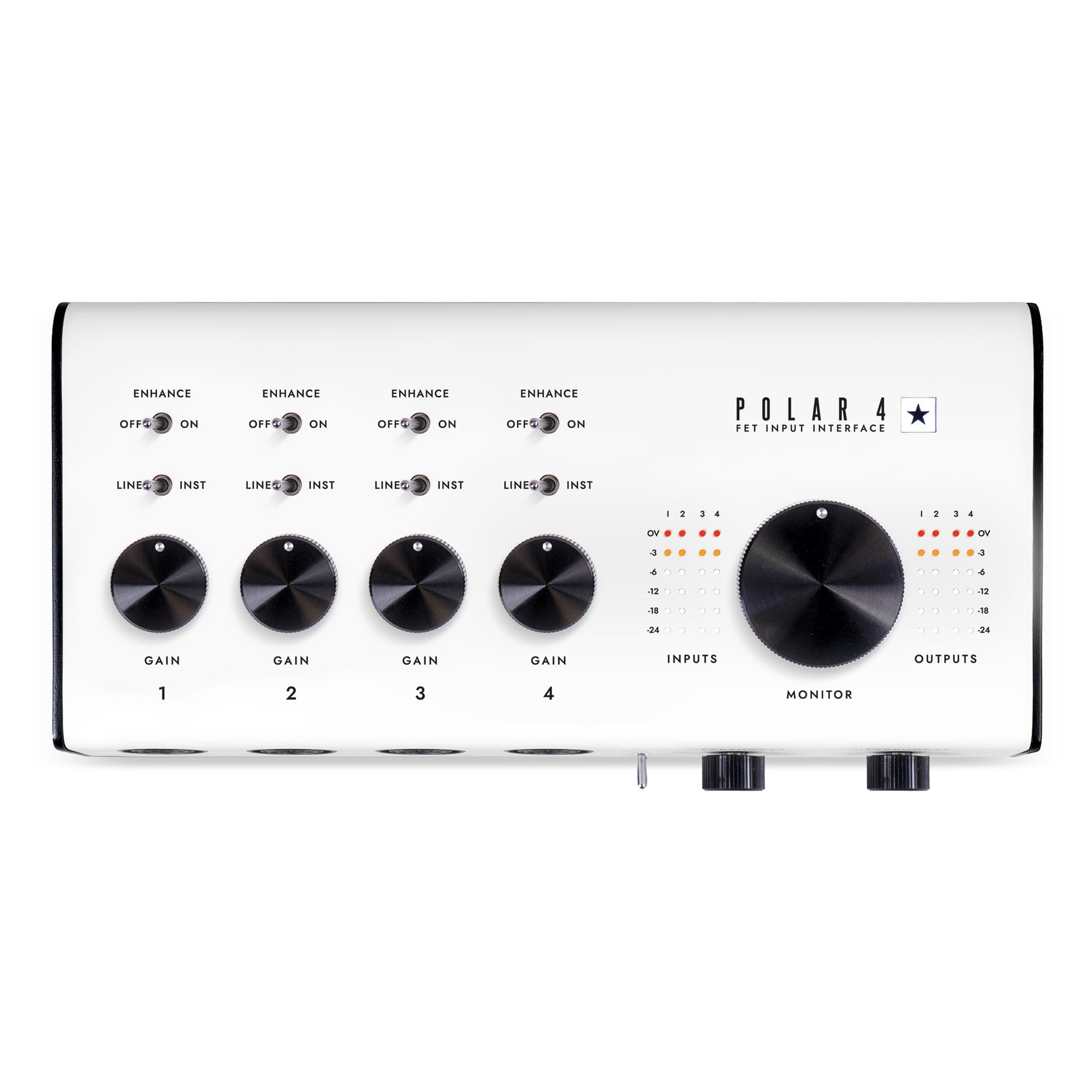 Polar 4 Audio Interface Designed for Guitarist 4 in 4 out Inc: Free St James Software Suite & Albeton Live Lite & More
