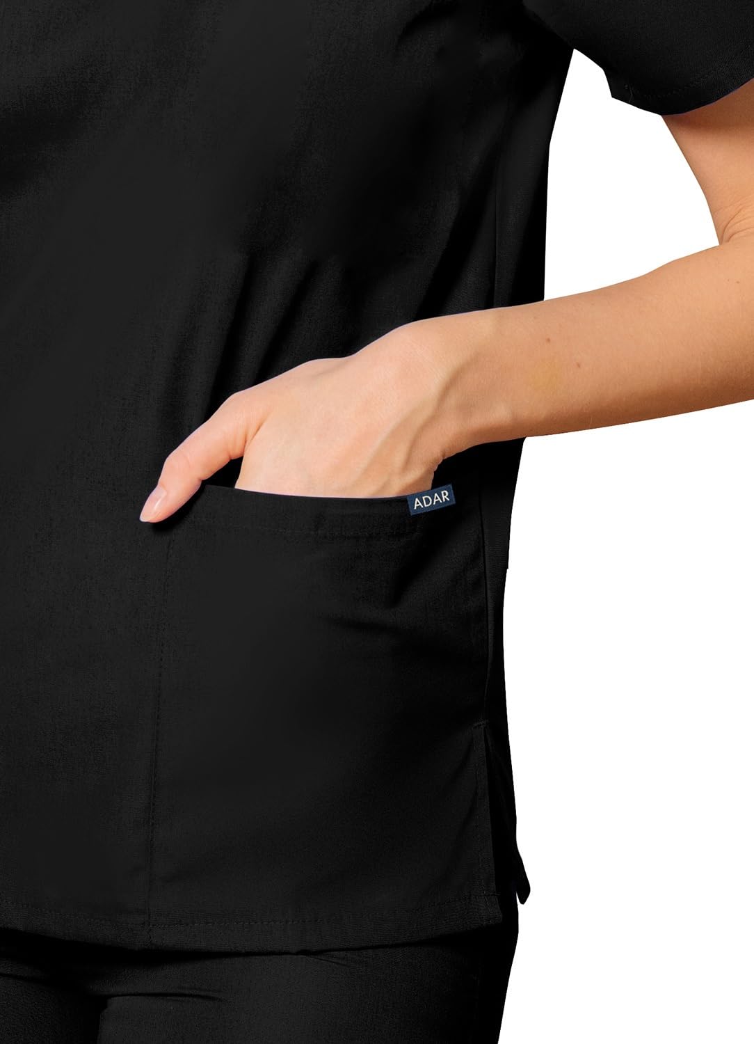Adar Uniforms Medyczna odzież robocza unisex, czarny, XXS