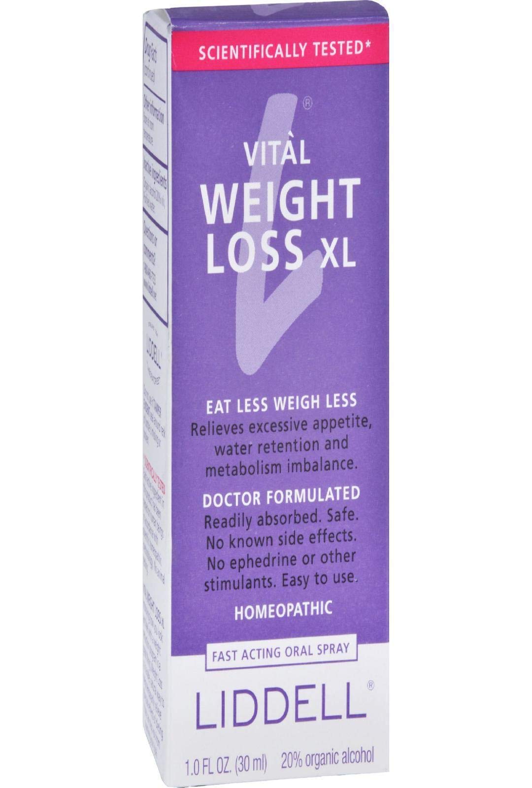 Liddell Homeopathic Weight Loss Formula, X-Large, 1 Fluid Ounce