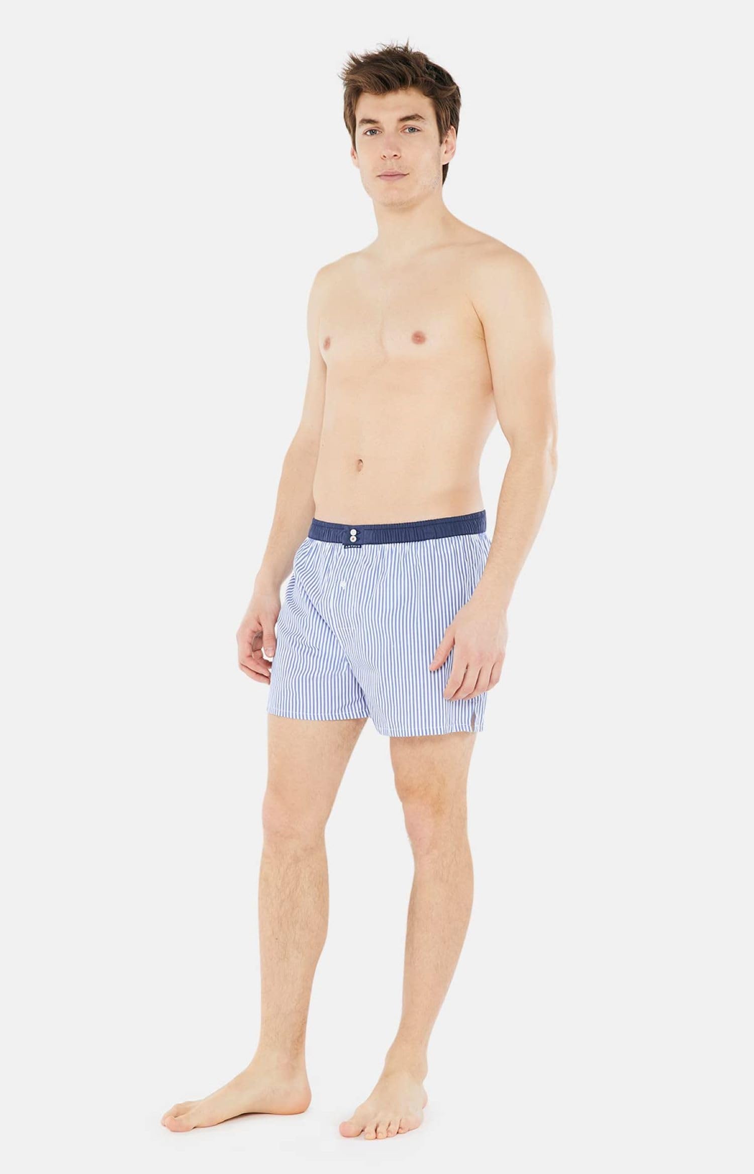ARTHUR - Caleçon Homme avec Maintien intégré - 100% Coton - Respirant & Doux - sous-Vêtement Homme à Motifs