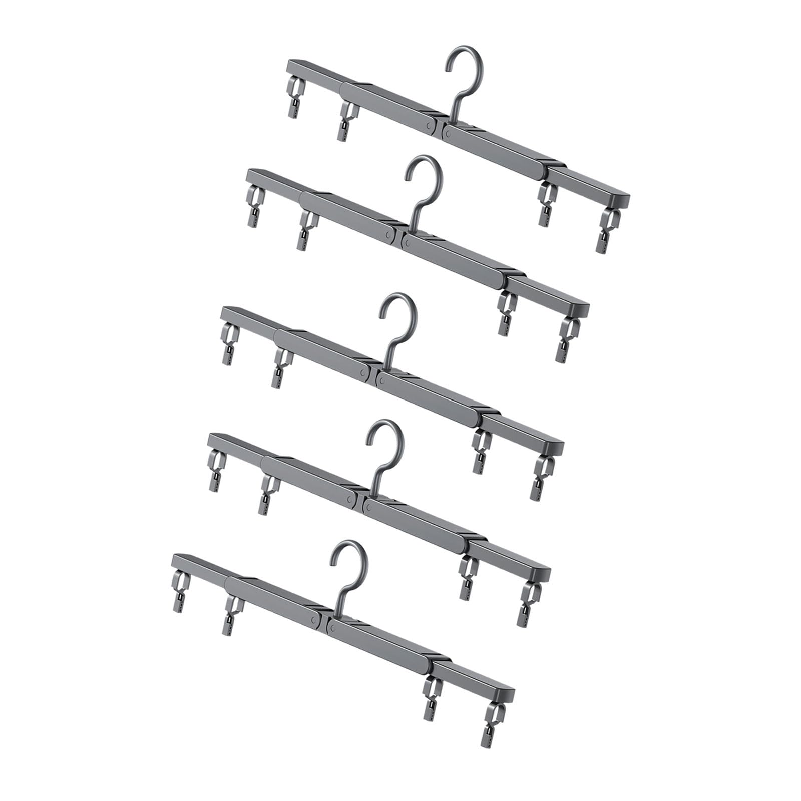 HZBB 5PCS Retractable Garment Hangers Strong ABS for Heavy Clothes Storage and Drying Needs Scratch Proof Clothes Rack