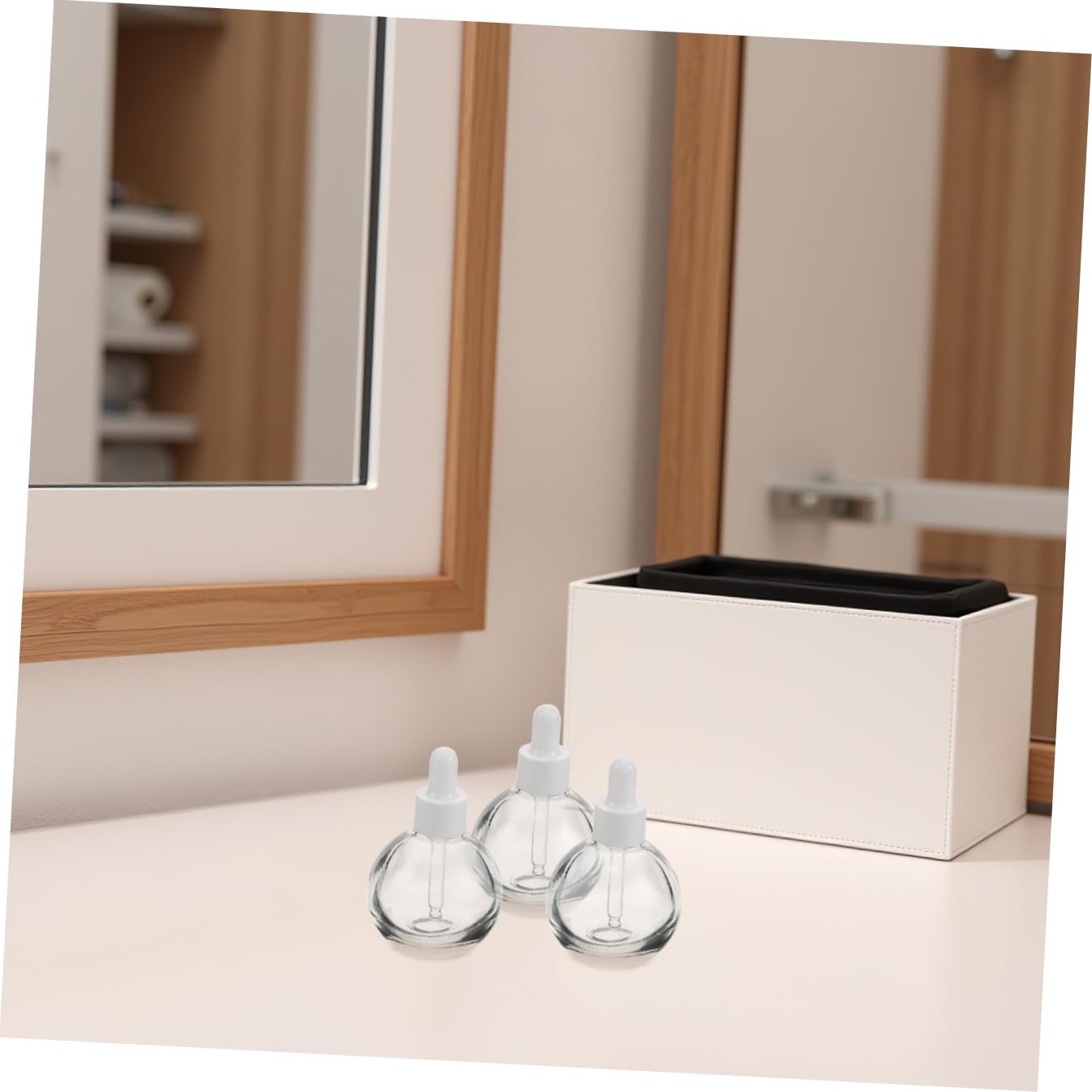 12 Stück 12 X 30 ml Glas Tropfflaschen Kugelform Transparent mit Pipette Auslaufsichere Nachfüllbehälter für Ätherische Öle Gesichtsseren Aromatherapie Probenfläschchen