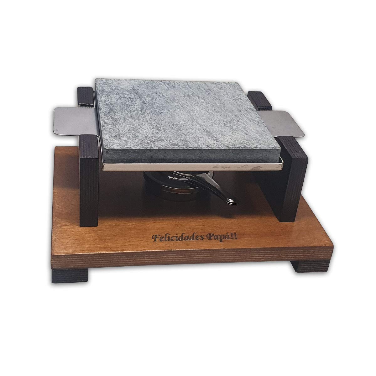 Piedra para Carne de 20x20 con un Quemador Especial dia del Padre