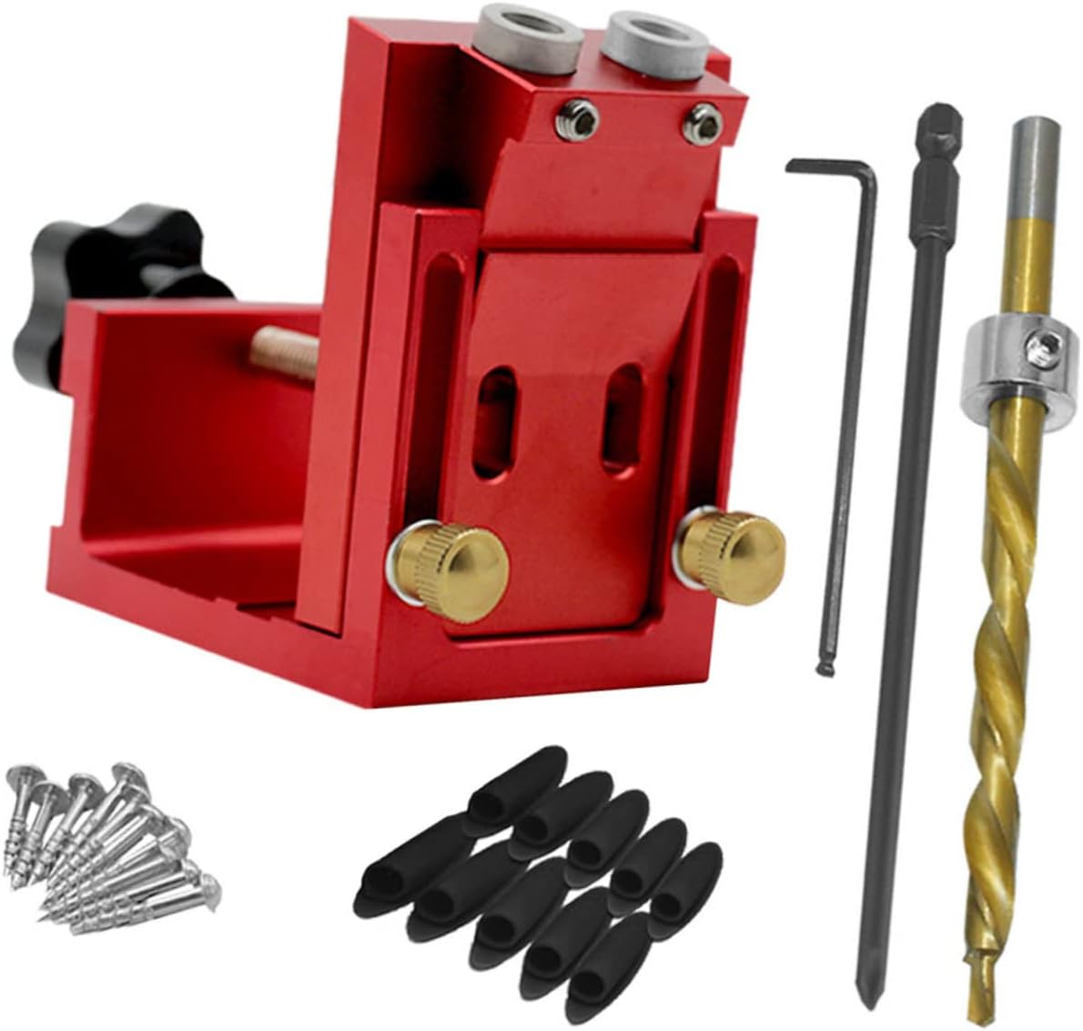 Woodworking Jigs Drill Bit Guide Pocket Screw Power Tool Accessory Jigs Aluminum Alloy Wood Easy Install
