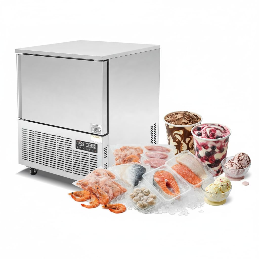 Wtecom Commercial -40C,110V Blast Batch Chiller Chest Freezer-5 Trays