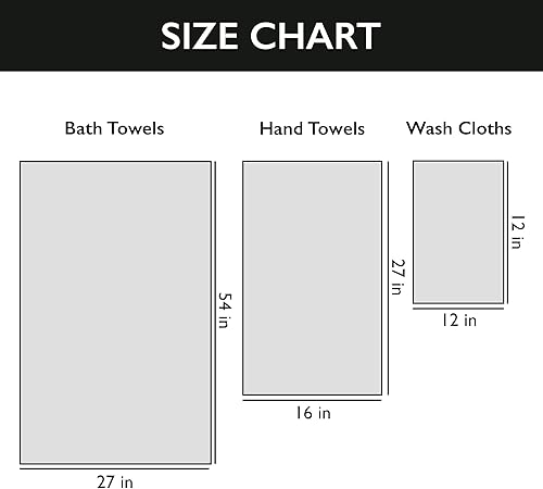 Miniatura 3 de NINE WEST Toalla de baño de felpa de lujo de gran tamaño suave y afelpada de 40 x 80 pulgadas extra grande 100 algodón turco naranja