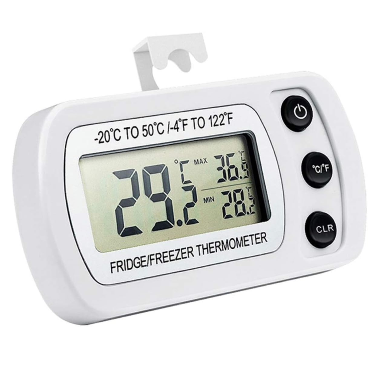 PRETYZOOM 6 Pezzi Dispositivo Di Raffreddamento Temperatura Monitor Temperatura Wireless Max Min Funzione Di Registrazione Digitale Congelatore Allarme Termometro