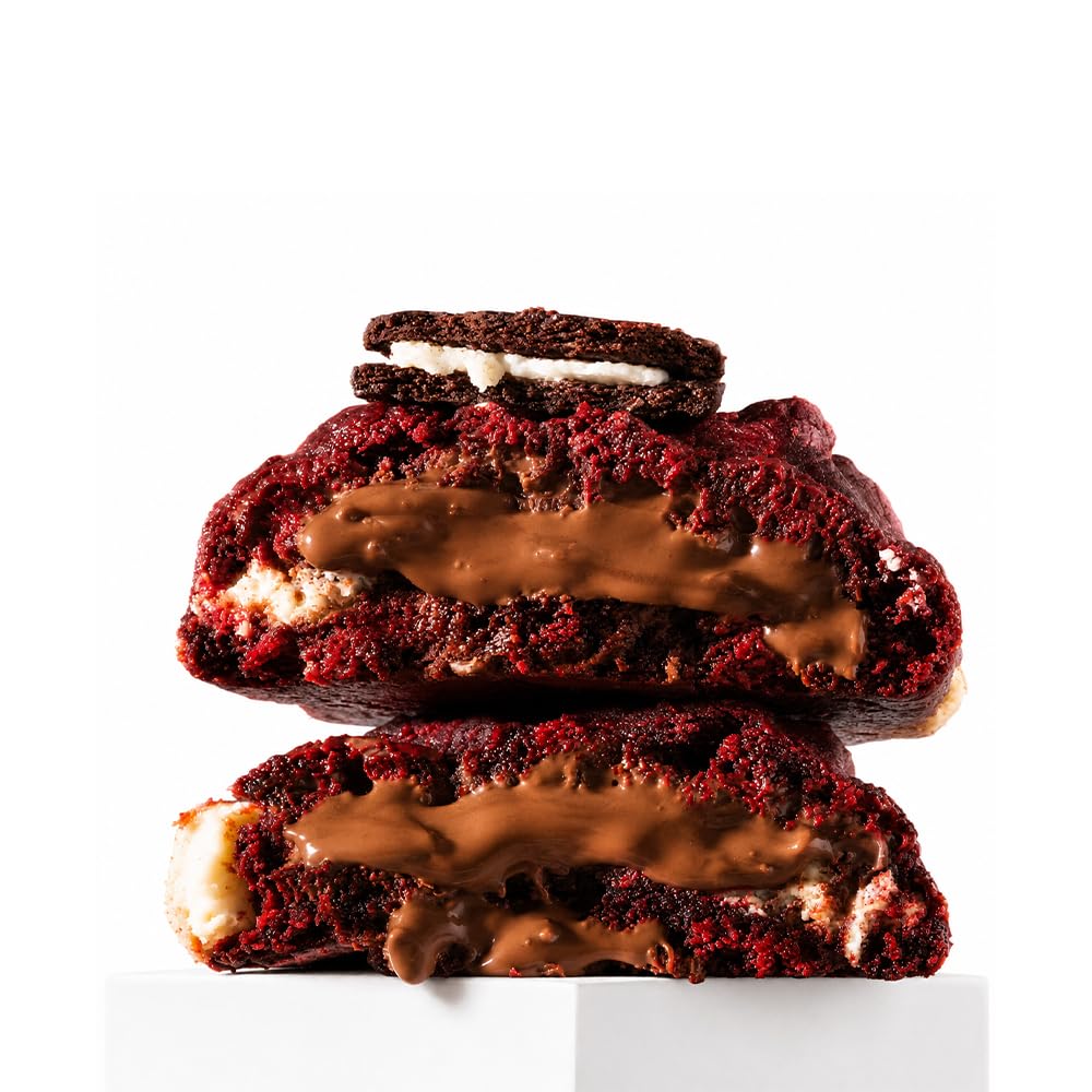 Cookie Cartel - Griselda's Red Velvet (Choco Hazelnut Spread Chocolate Sandwich Cookie Bomb with White Chocolate) - 100g (1 Cookie | EGGLESS)-image-36