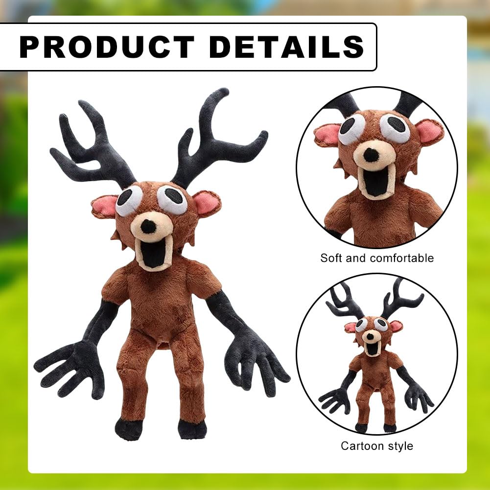 BRTNUP 99 Nights In The Forest Deer Plush Toy,The Deer Villain Collectible Soft Stuffed Animal Doll for Kids Adults,Gift for Birthdays Christmas - Image 3