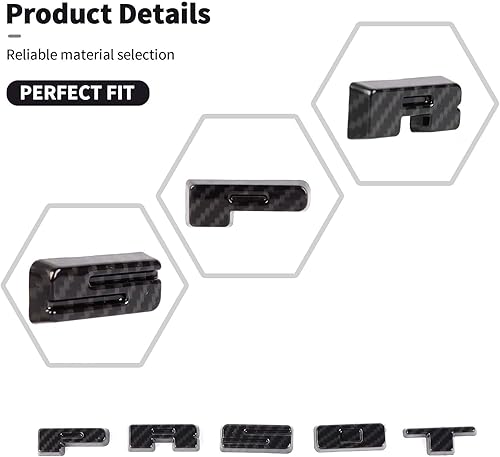 Miniatura 6 de Insertos de letras para portón trasero para emblemas deportivos Ford Bronco 2021 2022+ calcomanías para portón trasero, accesorios de repuesto,