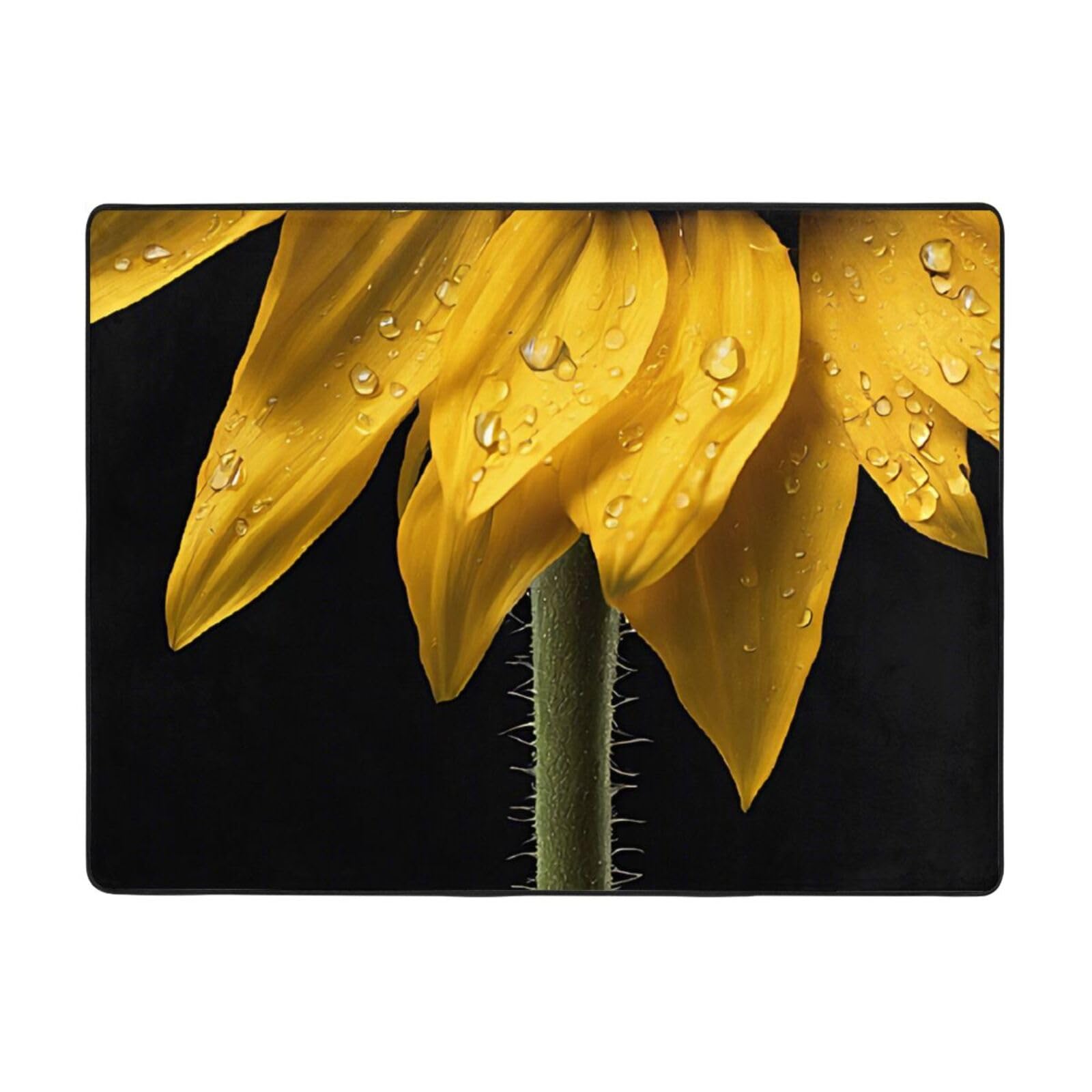 Tapis de salon tournesol doux et moderne pour illuminer votre chambre et salle à manger 160x121