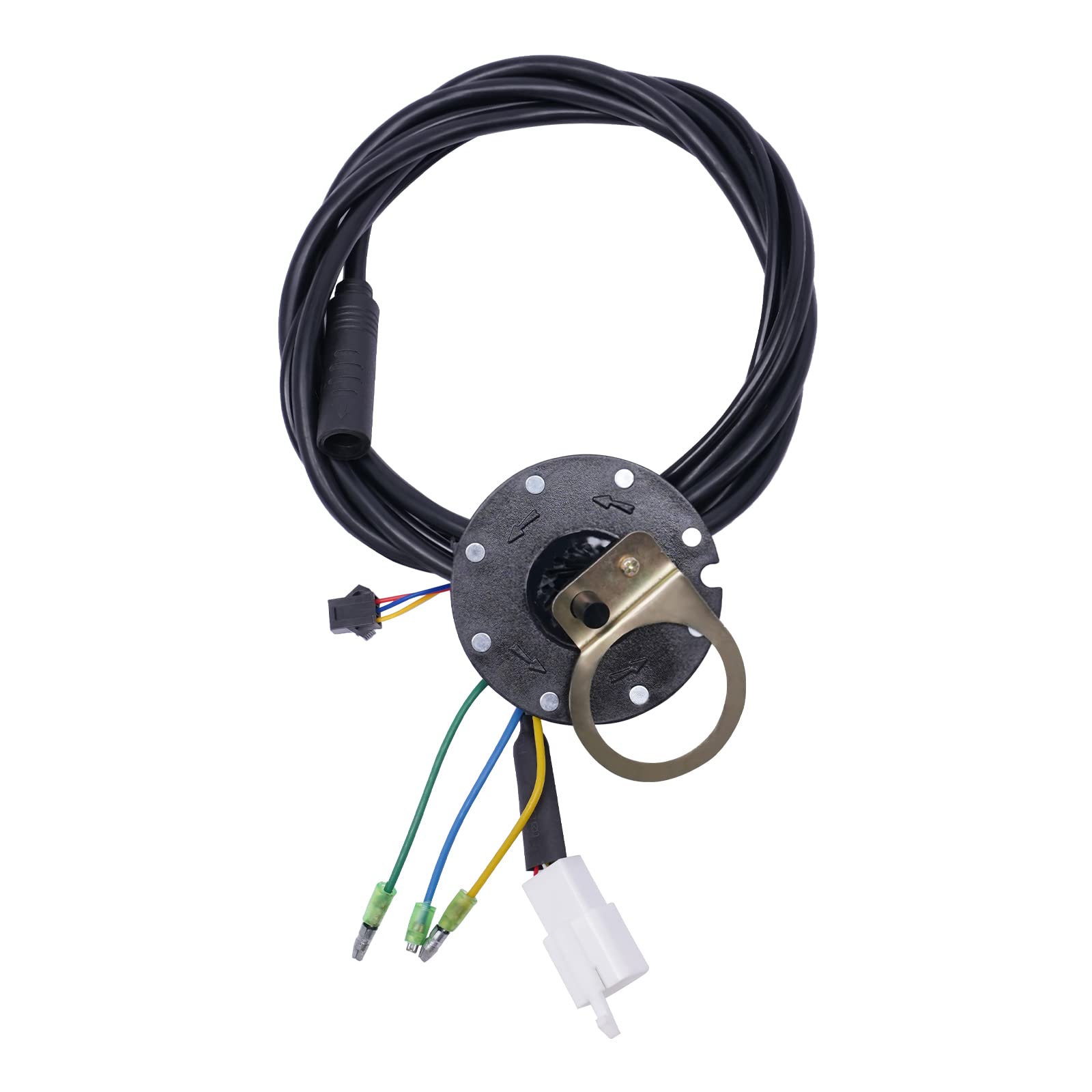 Kit de conversion de vélo électrique 24" 36 V 500 W avec 5 vitesses et régulateur de vitesse, moteur sans balais, vitesse maximale de 30 à 35 km/h, pour freins en V, freins à disque