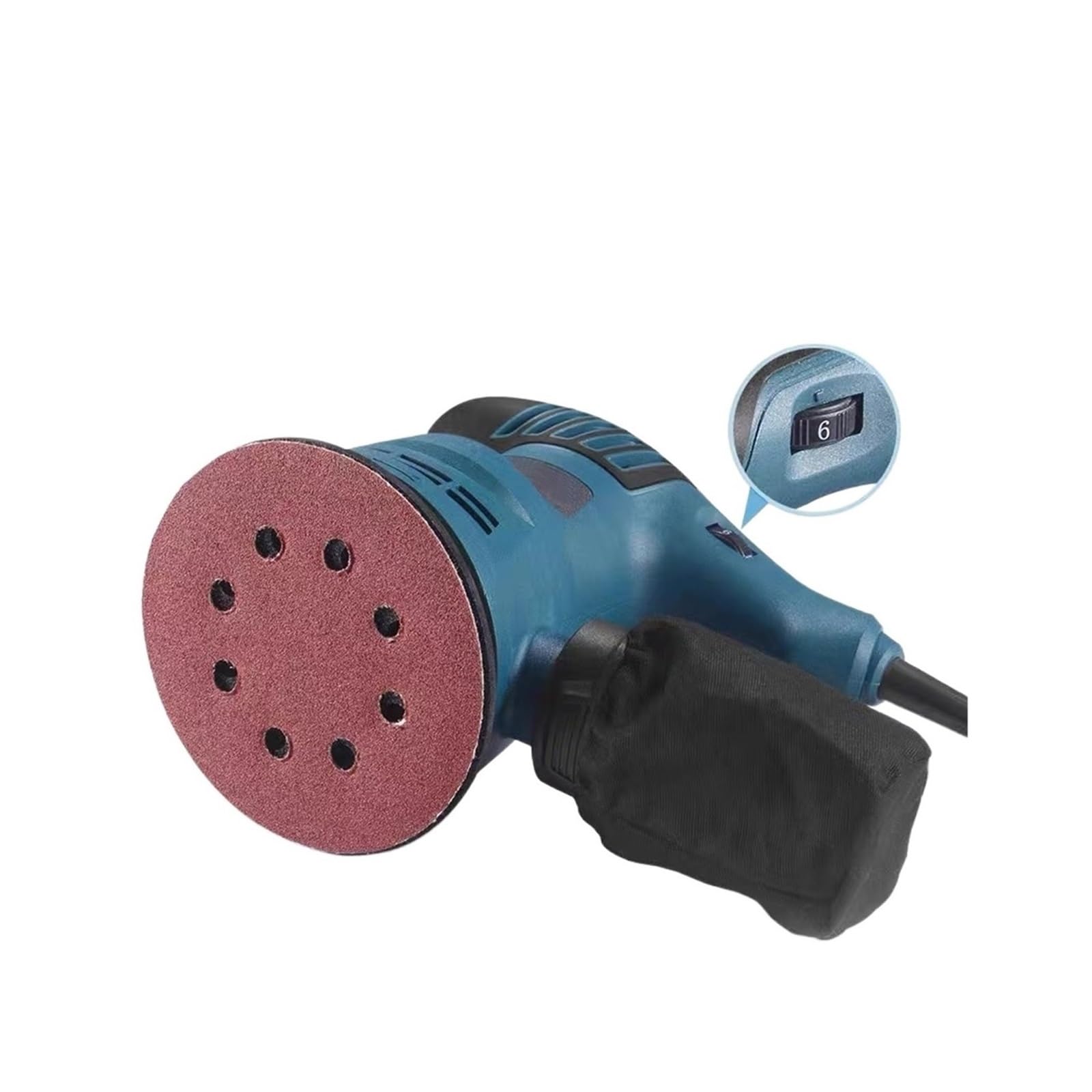 Polerka, szlifierka oscylacyjna, Elektryczna szlifierka mimośrodowa 5 Cal 125mm płyta szlifierska szlifierka elektryczna obróbka drewna meble maszyna do polerowania samochodu do szlifowania, polerowan