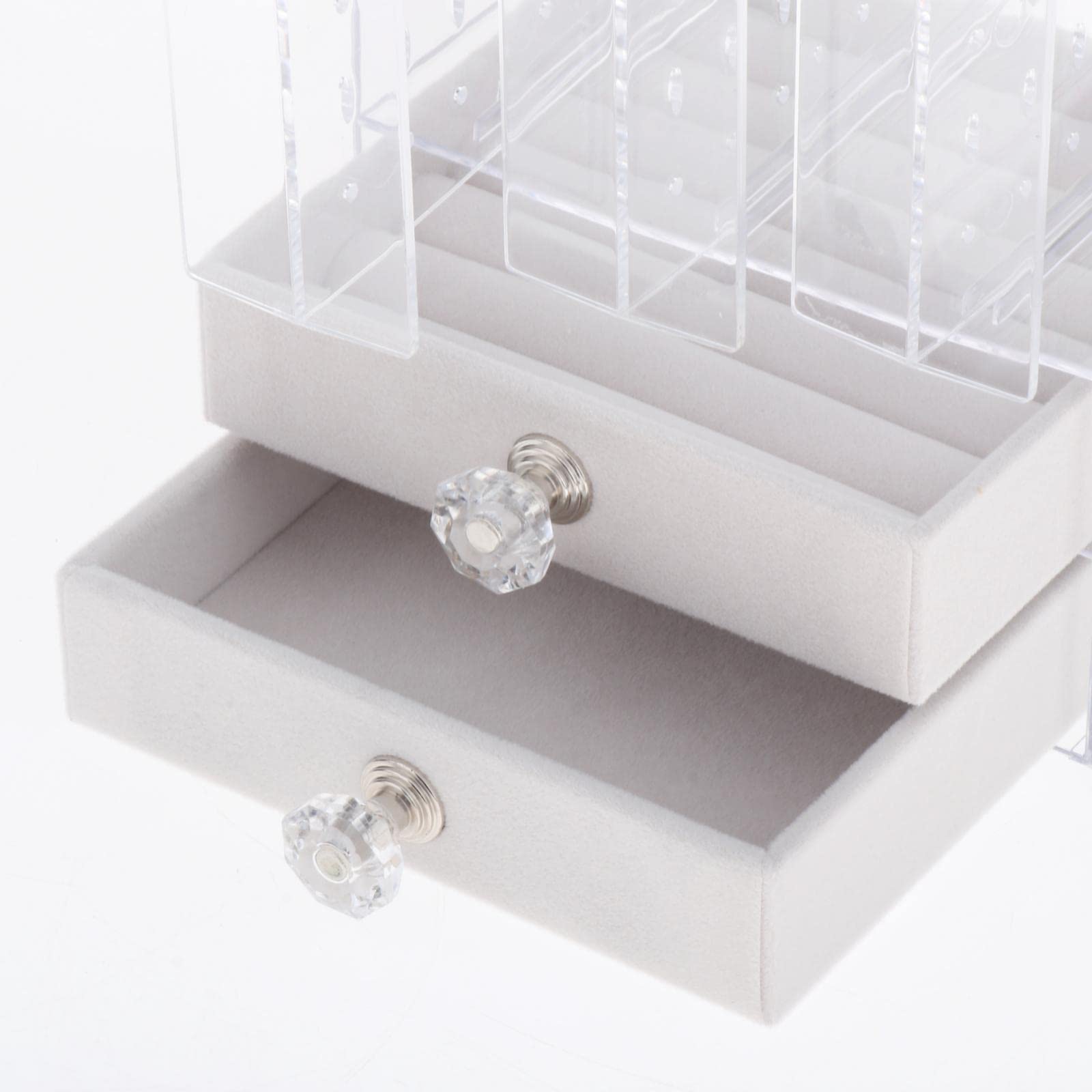 Support de support pour boucles d'oreilles anti-poussière