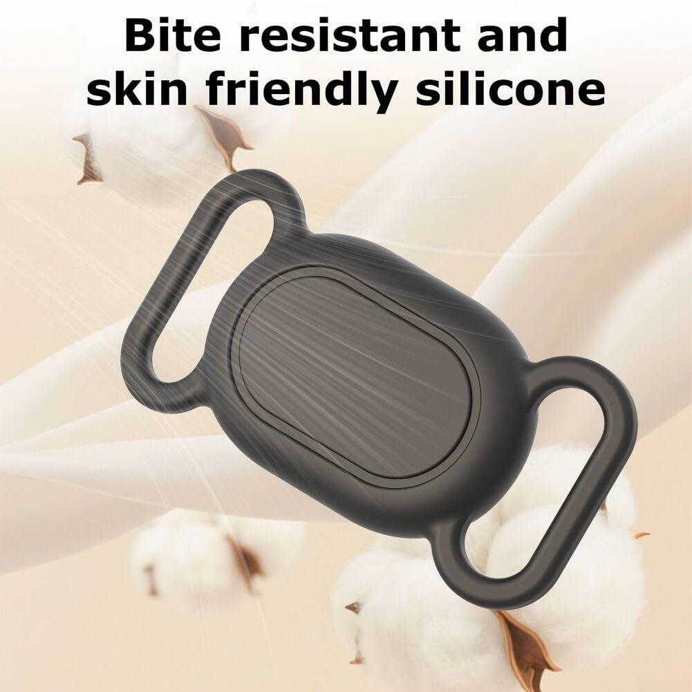 Pour Xiaomi Smart Tag, positionnement animal de compagnie, coque en silicone étanche pour chat, anti-perte, résistante aux rayures, accessoire de protection pour Xiaomi (noir)