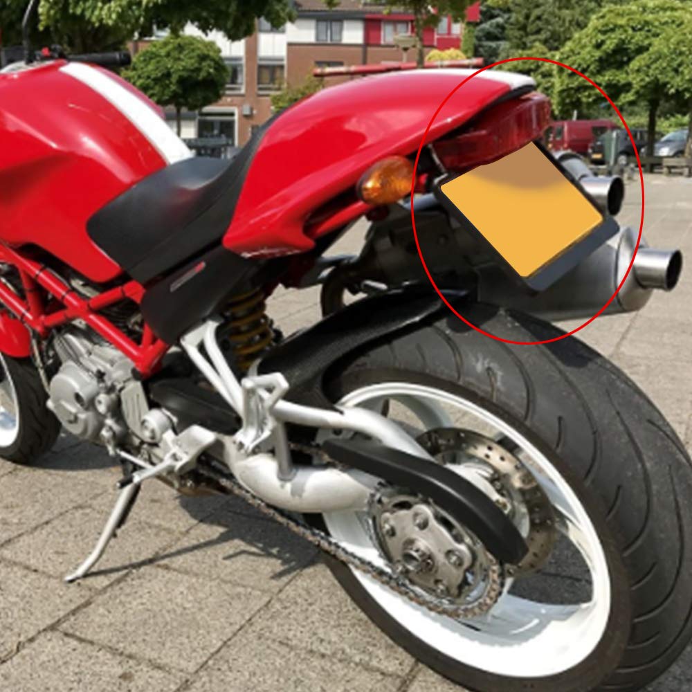Kennzeichenhalter Motorrad Gebrauch for Ducati Monster 400 620 695 750 800 900 1000 S2 S4 S4R-Kennzeichenhalter Halterung Heckschwanz Tidy Fender Eliminator
