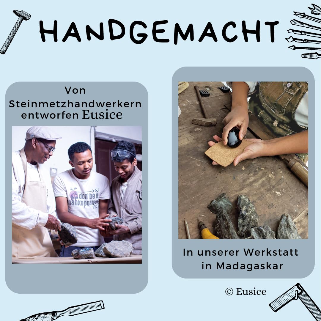 Labradorit Naturstein, Heilstein Entspannung und Anti-Stress, 100% Handarbeit & Handgefertigt, Ethischer & Hochwertiger Labradorit für Wellness, Meditation, Yoga und Sammeln