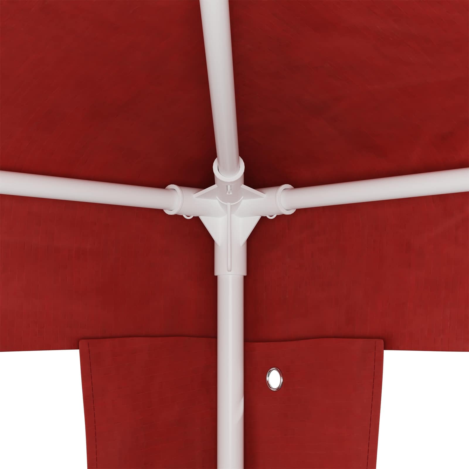 Gazebo per feste, rosso, 400 x 300 x 255 cm, in acciaio PE, gazebo da giardino per estate, tenda impermeabile con protezione UV, ideale per feste in giardino, matrimoni, barbecue, eventi