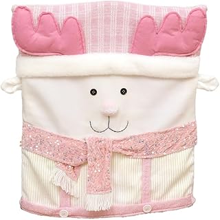 Joselin Fundas para sillas de Navidad, color rosa