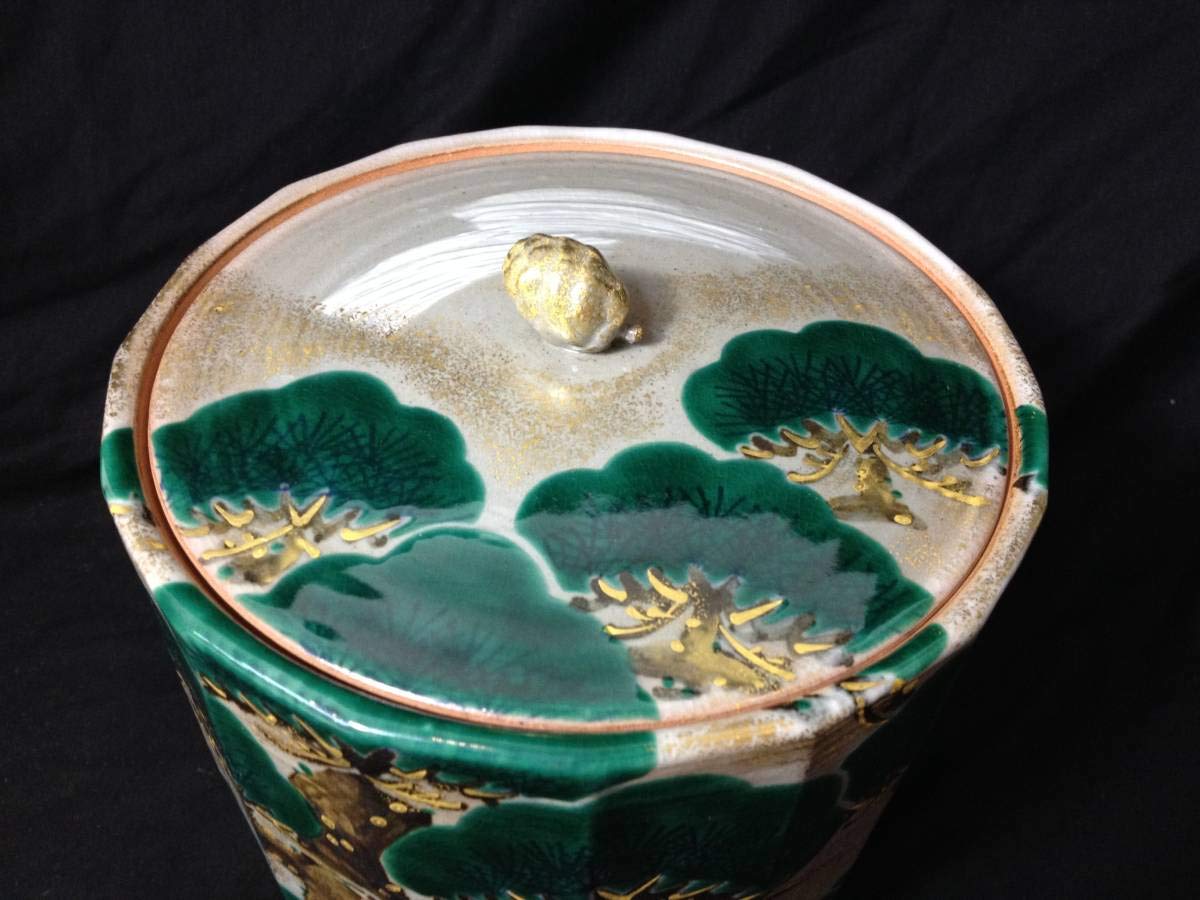 加藤利昇 乾山写 傘 茶碗 共箱 抹茶碗 茶道具 【k3488】 fit=scale-down,w=1200