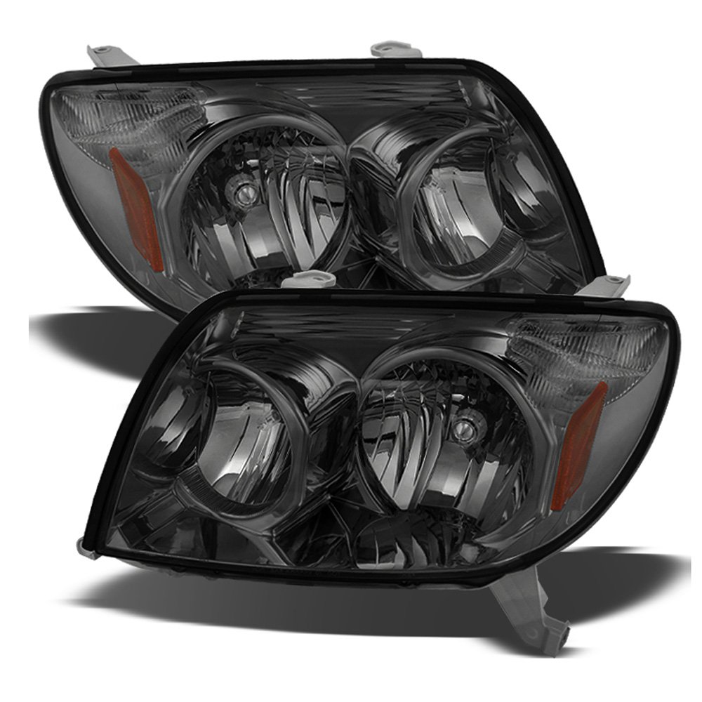 ACANII - For Smoke 2003 2004 2005 Toyota 4Runner Headlights Headlamps 03 04 05 Driver + Passenger Side