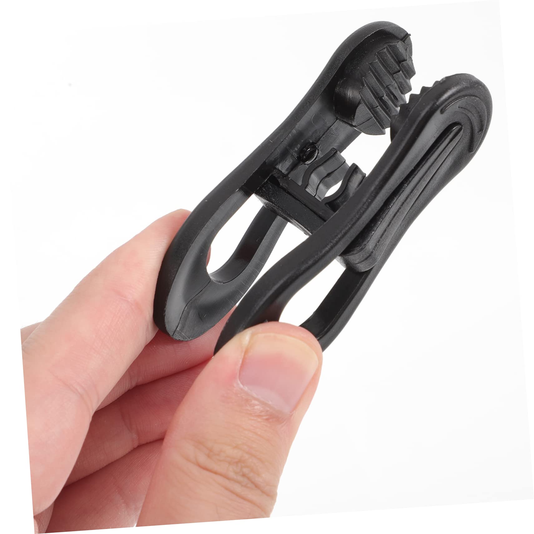 50 Pinzas de Plástico Negro para Perchas Clip para Organizar Ropa y Pantalones Sujeción Fuerte para Armario y Secado al Aire Libre