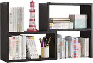 Estante de mesa de madeira estante de mesa estante estante estante expansível estante ajustável armazenamento de livro prateleiras para material de escritório accessories