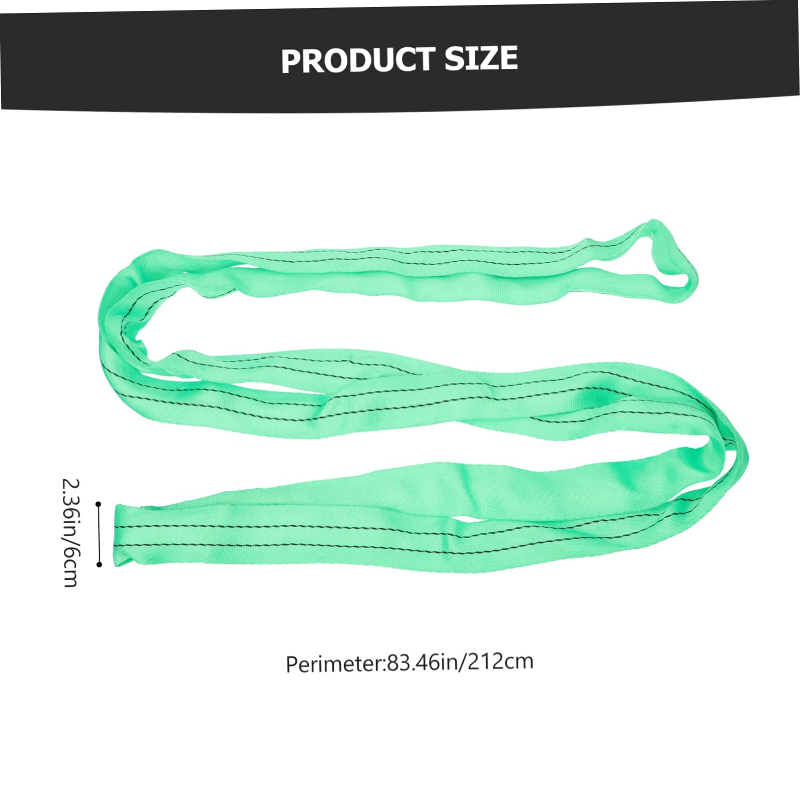 PRETYZOOM 2t Capacity Lifting Webbing Sling Winch Strap for Port Heavy Object Lifting