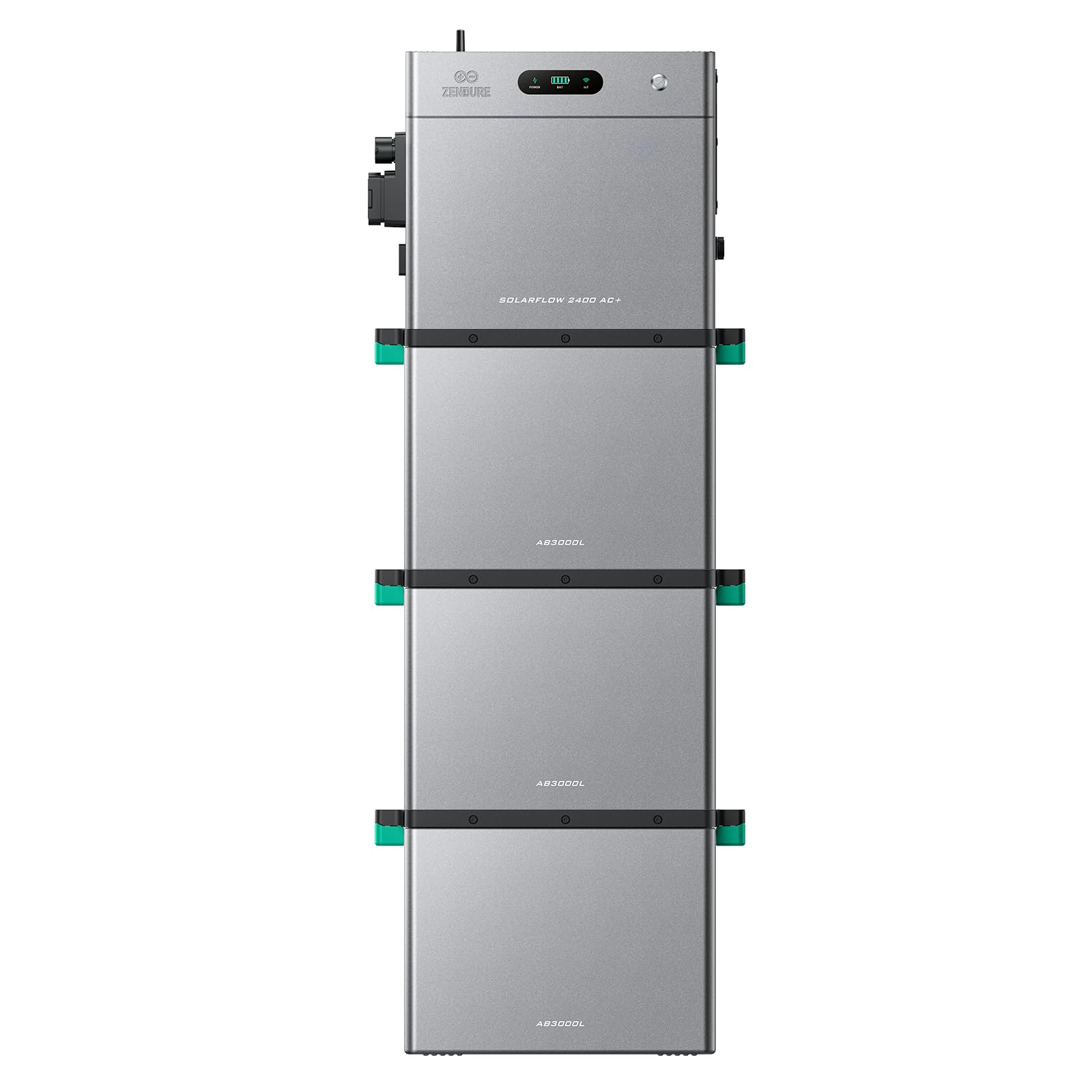 Zendure SolarFlow 2400 AC+ Balkonkraftwerk mit Speicher, mit 3 AB3000L