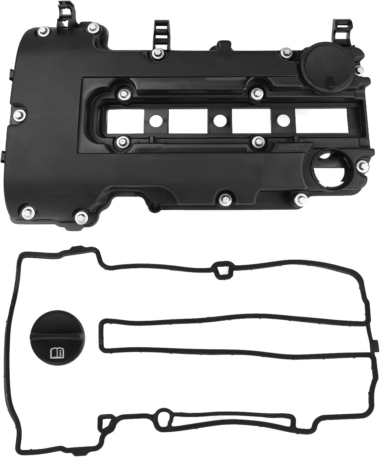 Autoround Engine Valve Cover Fit for 13-21 Buick Encore, 11-21 Chevy Cruze/Trax/Volt/Sonic, 14-16 Cadillac ELR, L4 1.4L, Replace# 55573746 25198498 264-968