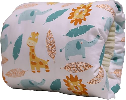 Zlinib Cozy Cradle Pillow - Almohada acogedora para el brazo, suave y acogedora cuna para lactancia materna con biberón (elefante de césped)