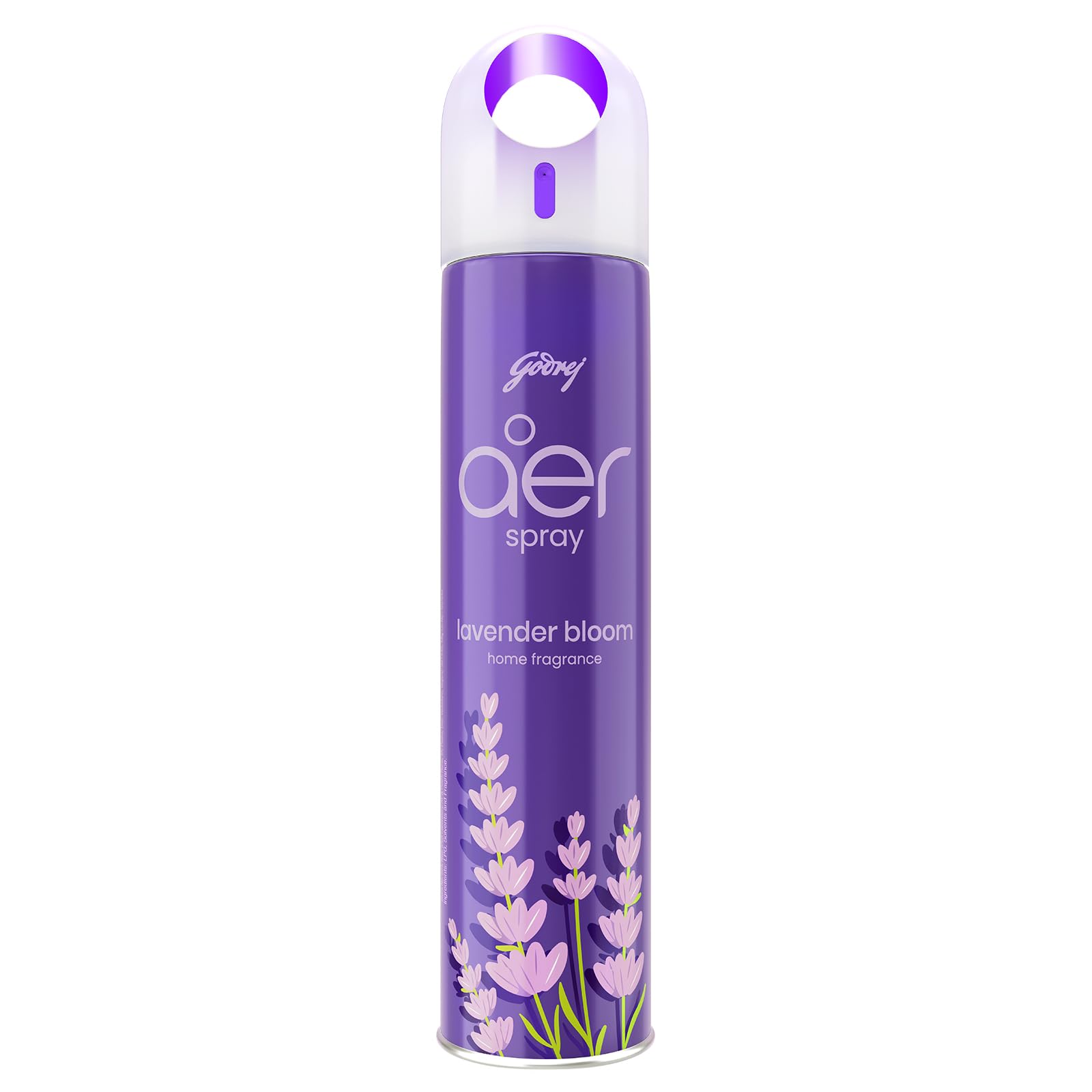 Godrej aer Spray | Room Freshener for Home & Office - Lavender Bloom (200 ml) | Long-Lasting Fragrance