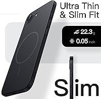 Vista 3 de JETech Magnetic Slim Case for iPhone 16e 6.1-Inch 2025 Compatible with MagSafe, Camera Lens Full Protection, Ultra-Thin Lightweight Matte Finish