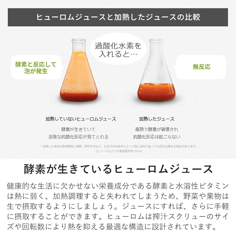 Amazon.co.jp: ヒューロム スロージューサー 