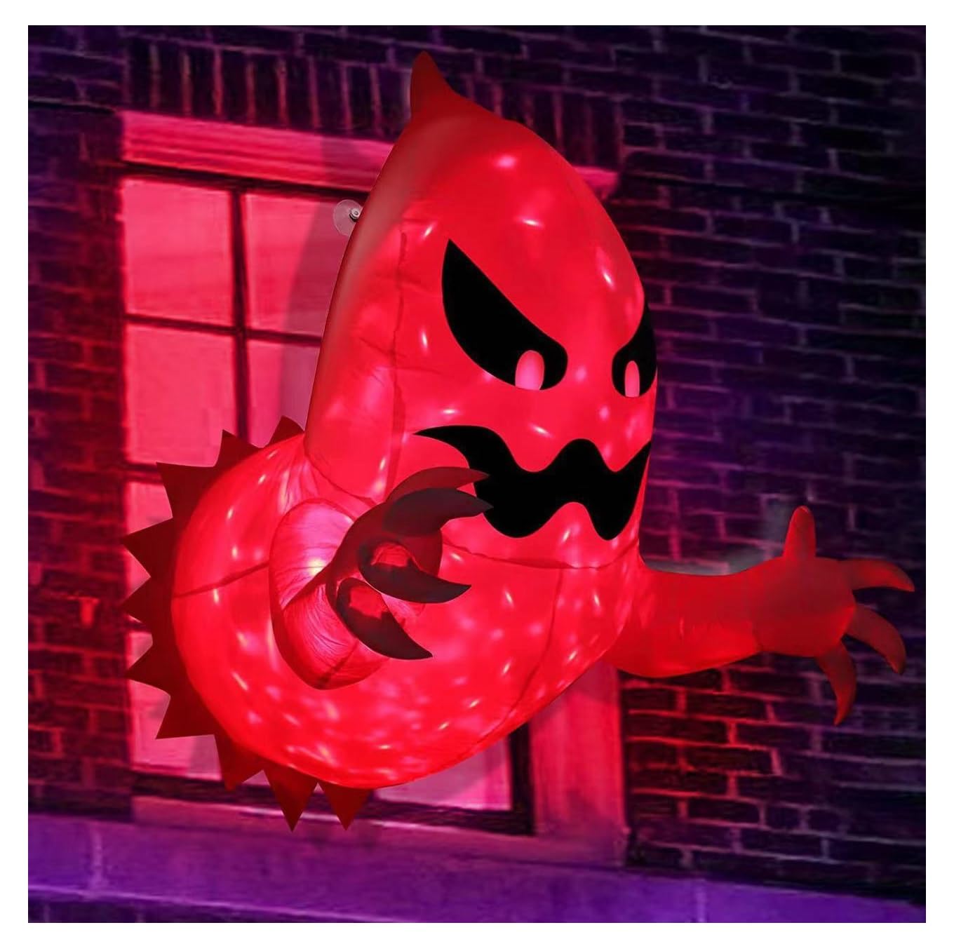 TAPIT Halloween Inflatables Outdoor Decorations Scary Ghost Halloween Decorations Window Blow Up Ghost with Built-in LEDs for Garden Yard Lawn Indoor Outdoor Party Decor (Ghost 1.4 * 1.4m)