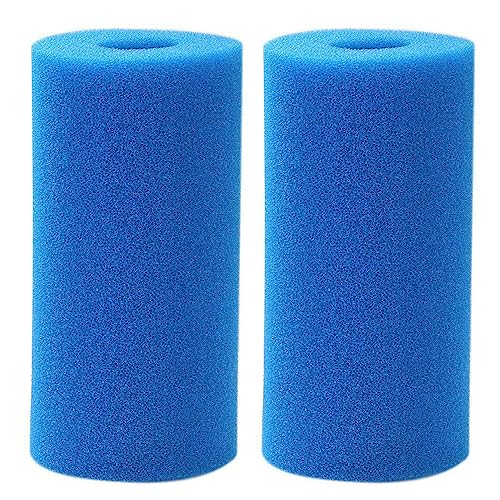 Donkivvy Lot de 2 filtres de piscine réutilisables et lavables pour Intex Type B