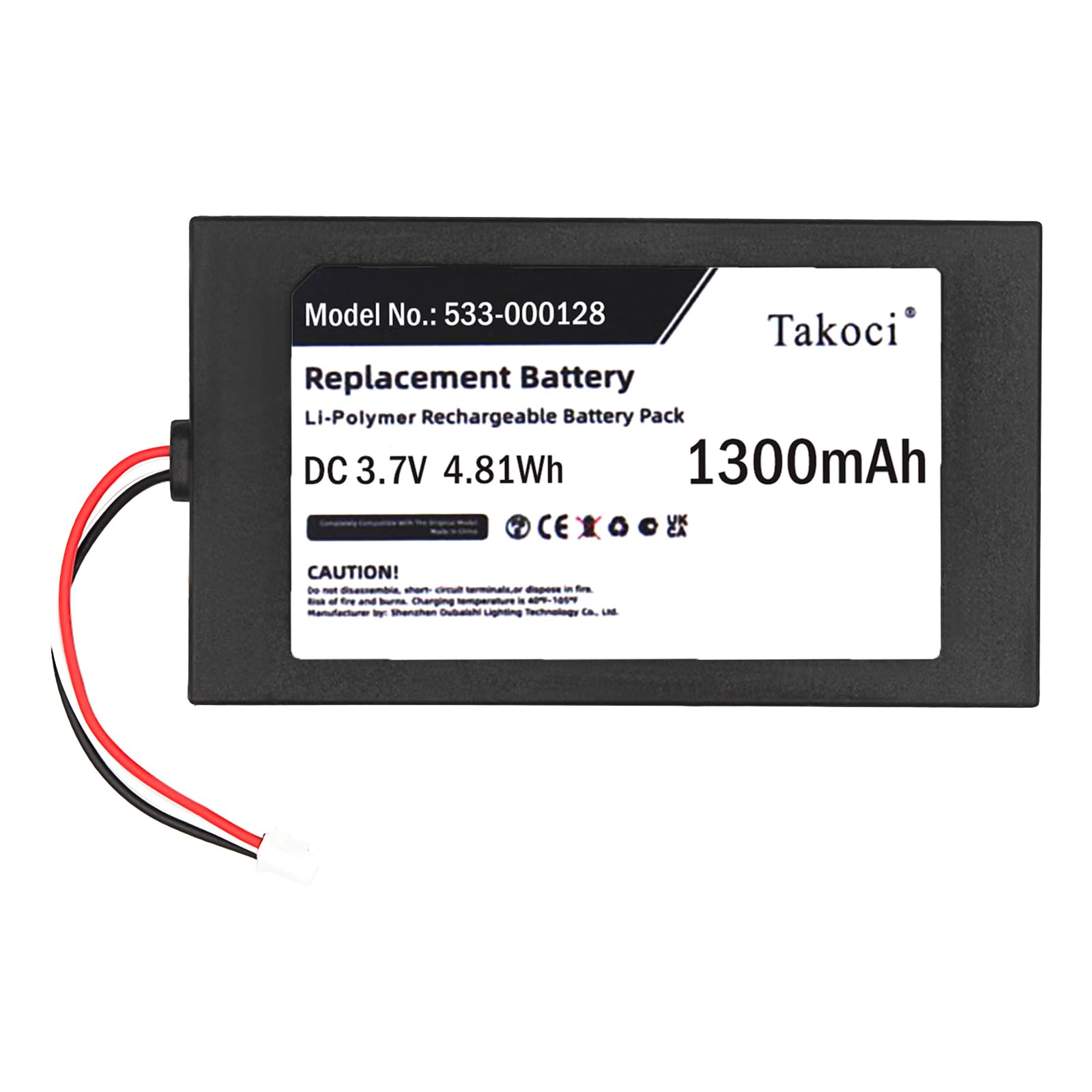 Battery Compatible with Replacement for LOGITECH 915-000257, 915-000260, Elite, Harmony 950 part NO 533-000128, 623158