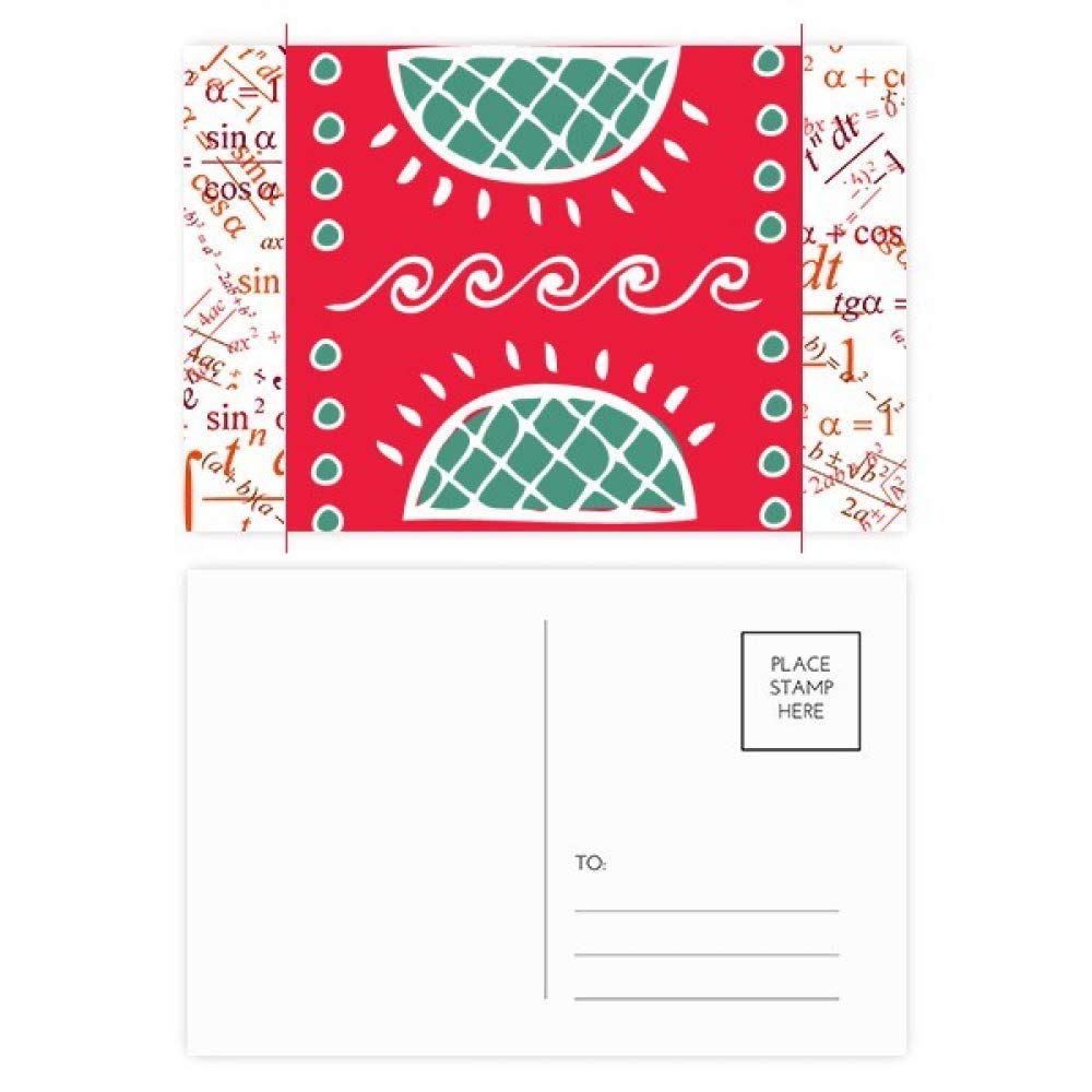 DIYthinker Pineapple Mexico Totems Ancient Civilization Formula Postcard Set Thanks Card Mailing Side 20Pcs 5.7 inch x 3.8 inch MultiColor